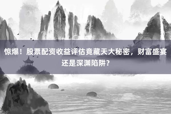 惊爆！股票配资收益评估竟藏天大秘密，财富盛宴还是深渊陷阱？
