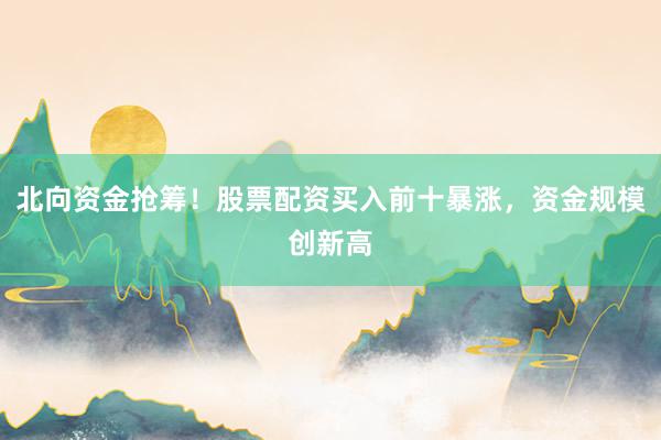 北向资金抢筹！股票配资买入前十暴涨，资金规模创新高